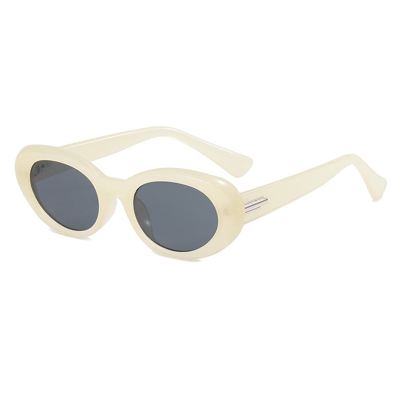 Damen elegante ovalförmige Sonnenbrille mit hochwertigen Gläsern Karnz