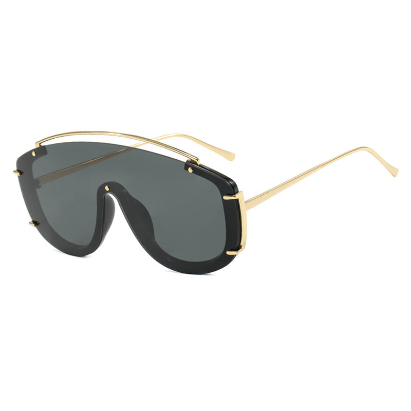 Damen futuristische Oversized-Sonnenbrille Karnz