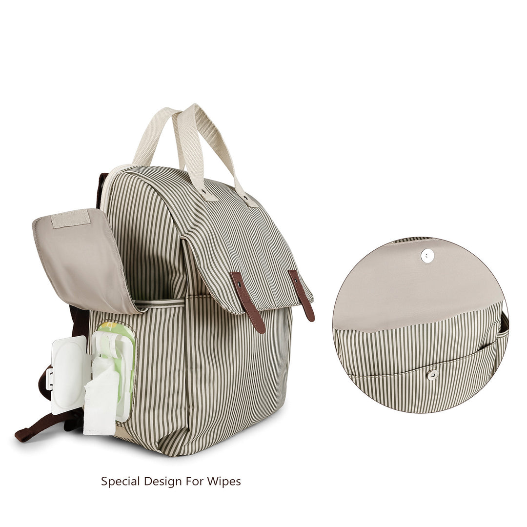 Multifunktionaler Wickelrucksack mit Integrierter Wickelunterlage Karnz