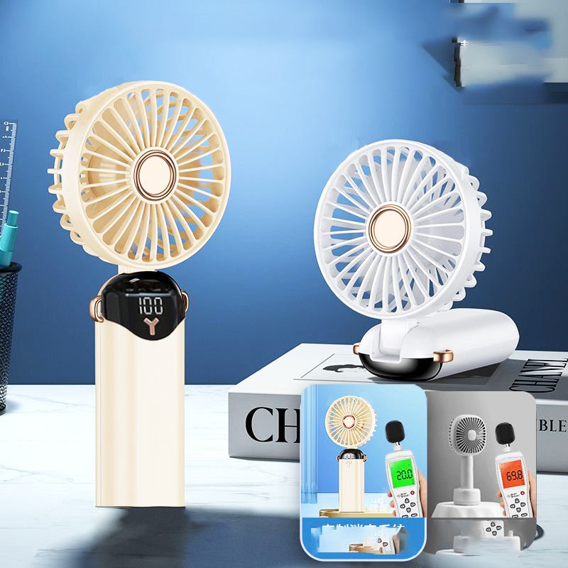 Tragbarer Mini Handventilator mit Digitalanzeige Karnz