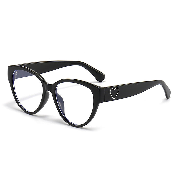Herzförmige Katzenaugen-Sonnenbrille