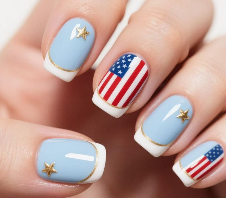 Patriotische Nagelkunst Karnz