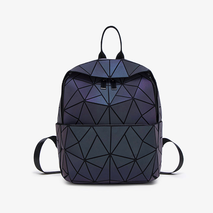Geometrisch gemusterter Rucksack mit Hochleistungsmerkmalen