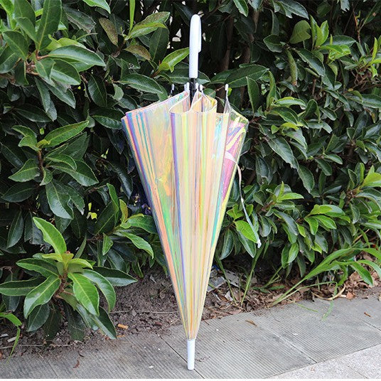 Damen Regenbogenfarbiger Regenschirm Karnz