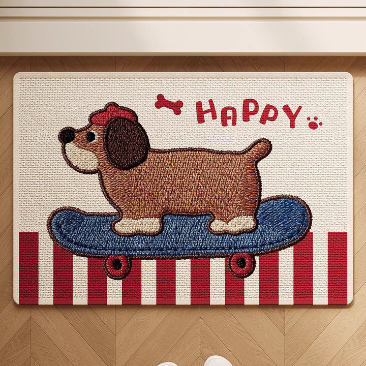 Adorable Hunde-Themen Rutschfeste Badematte