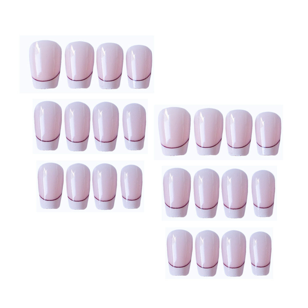 Elegante Franse Tipp Acryl Nagelkunst