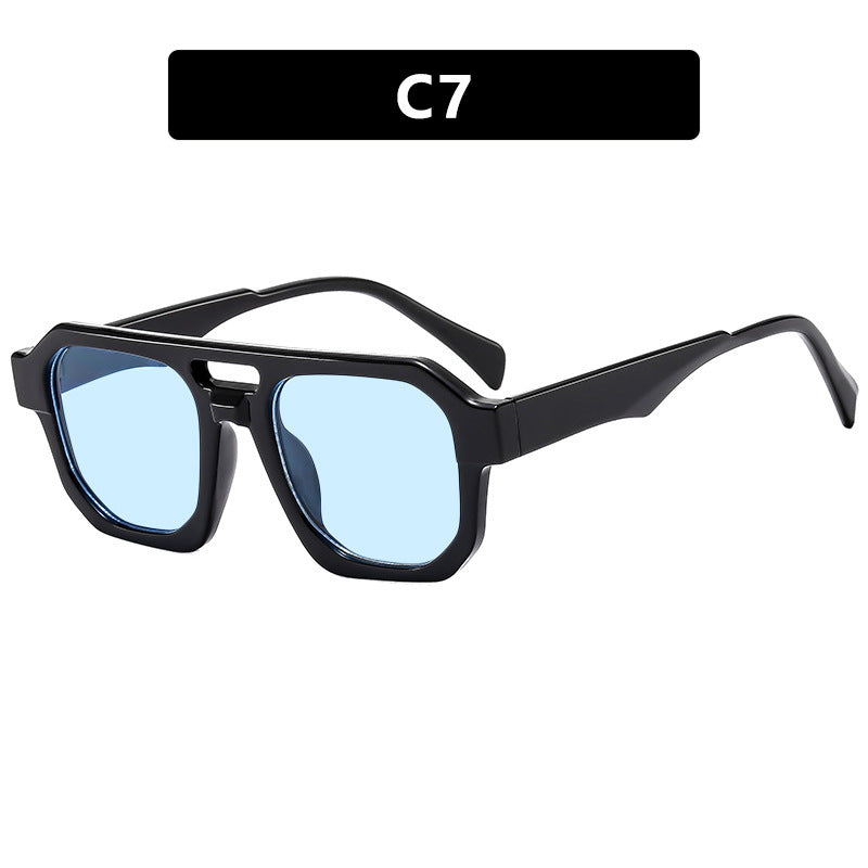 Damen stilvolle geometrische Sonnenbrille Karnz