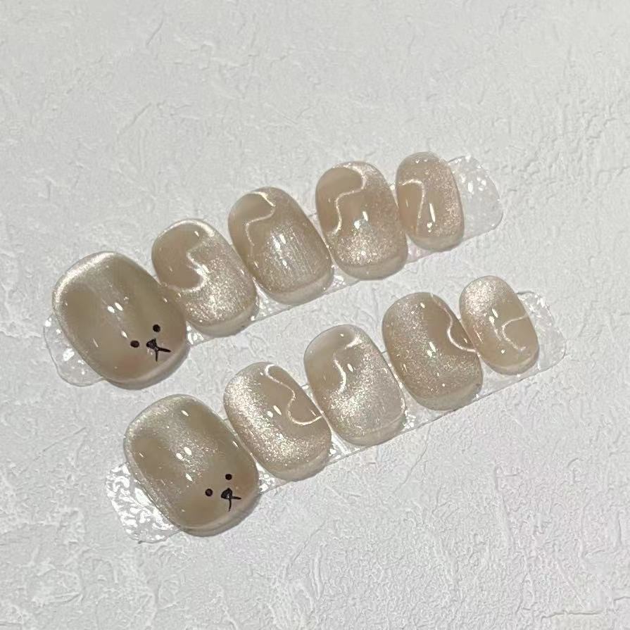 Verspieltes tierisches Druck-Nagelset Karnz