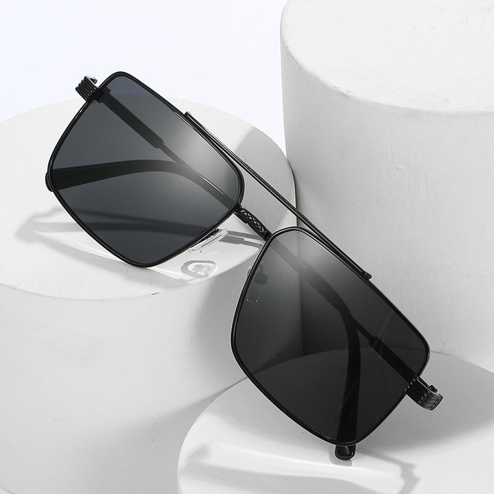 Elegante Übergroße Quadratische Rahmen Sonnenbrille Karnz