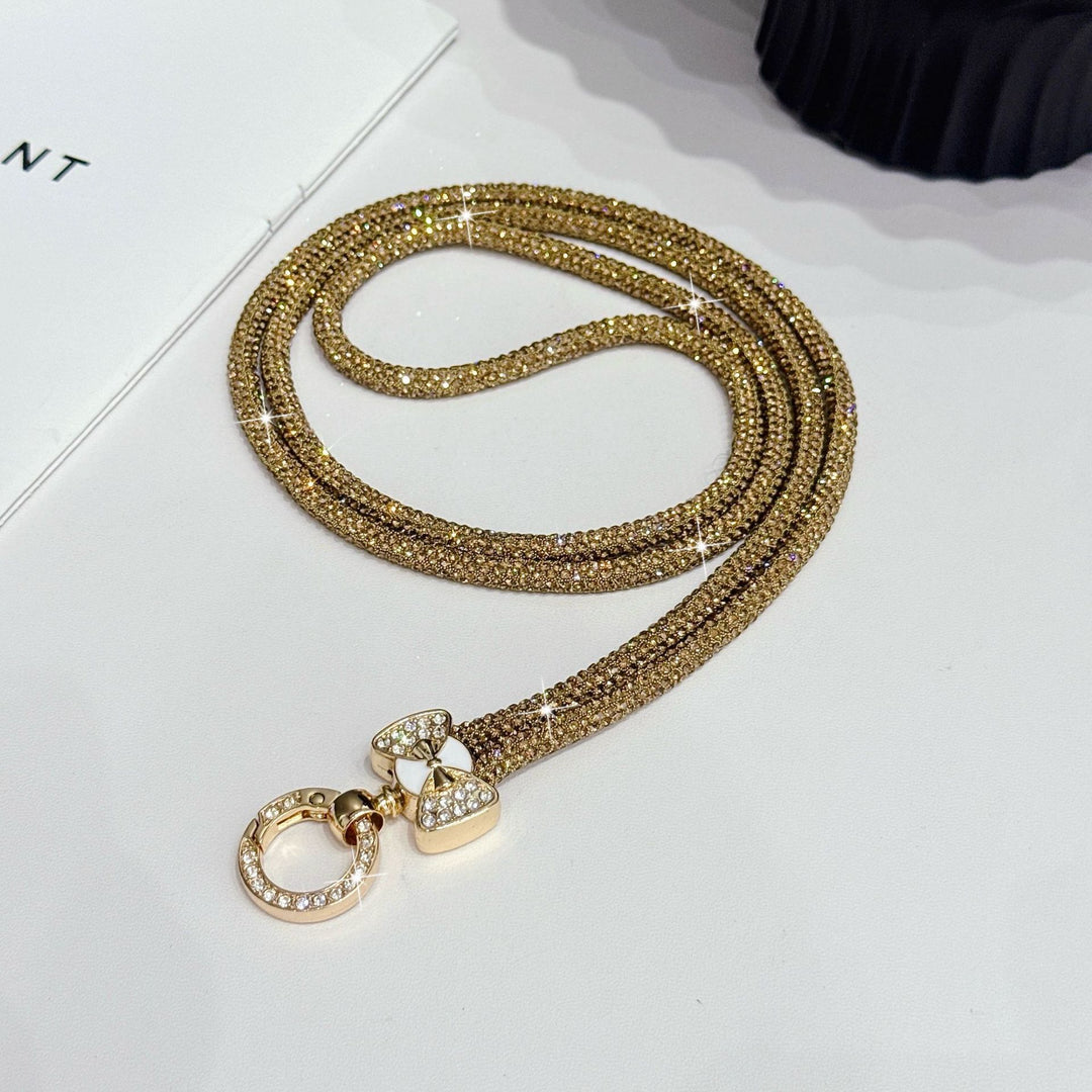 Elegante Strass-Brillen Kette Karnz