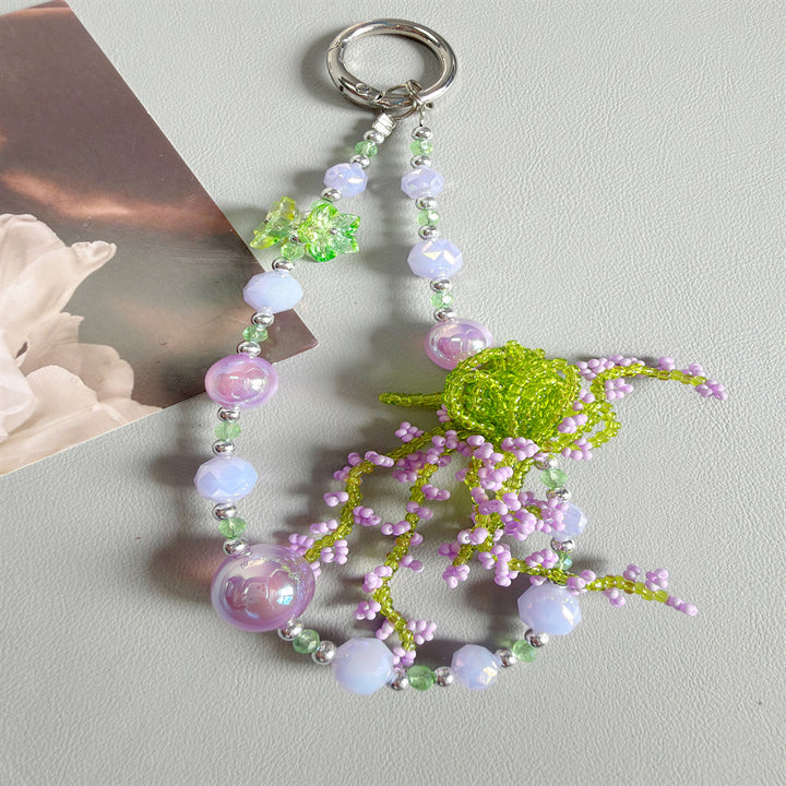 Floral Acryl Charm Schlüsselanhänger Karnz
