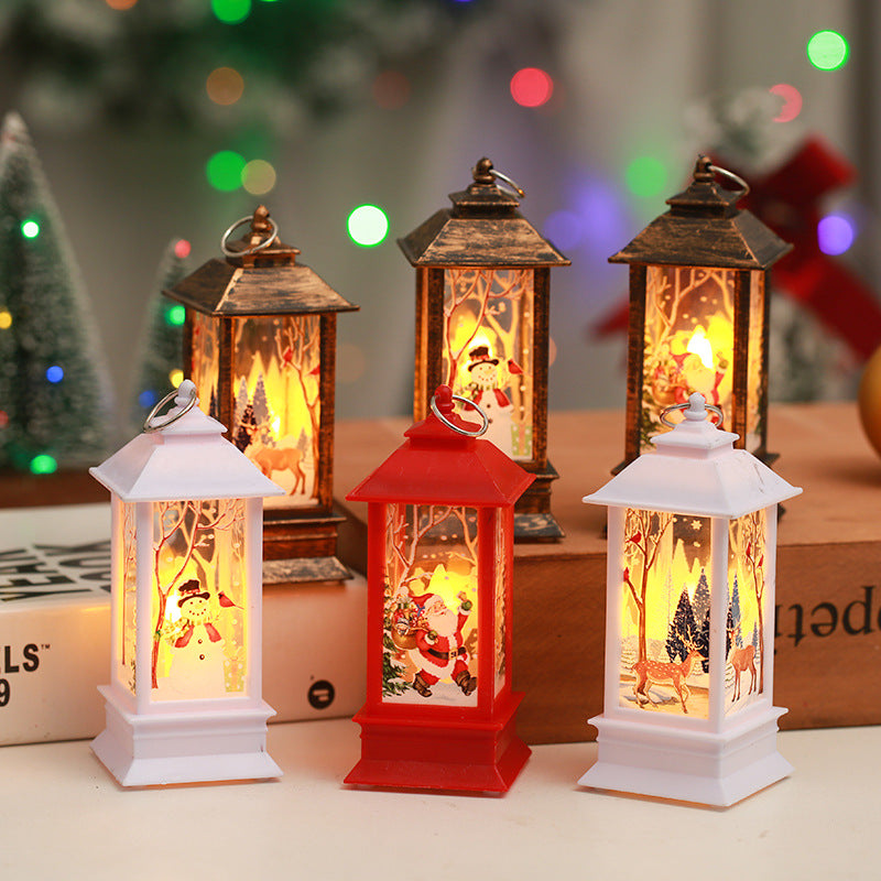 Nostalgische Weihnachtslaterne mit LED-Leuchte Karnz