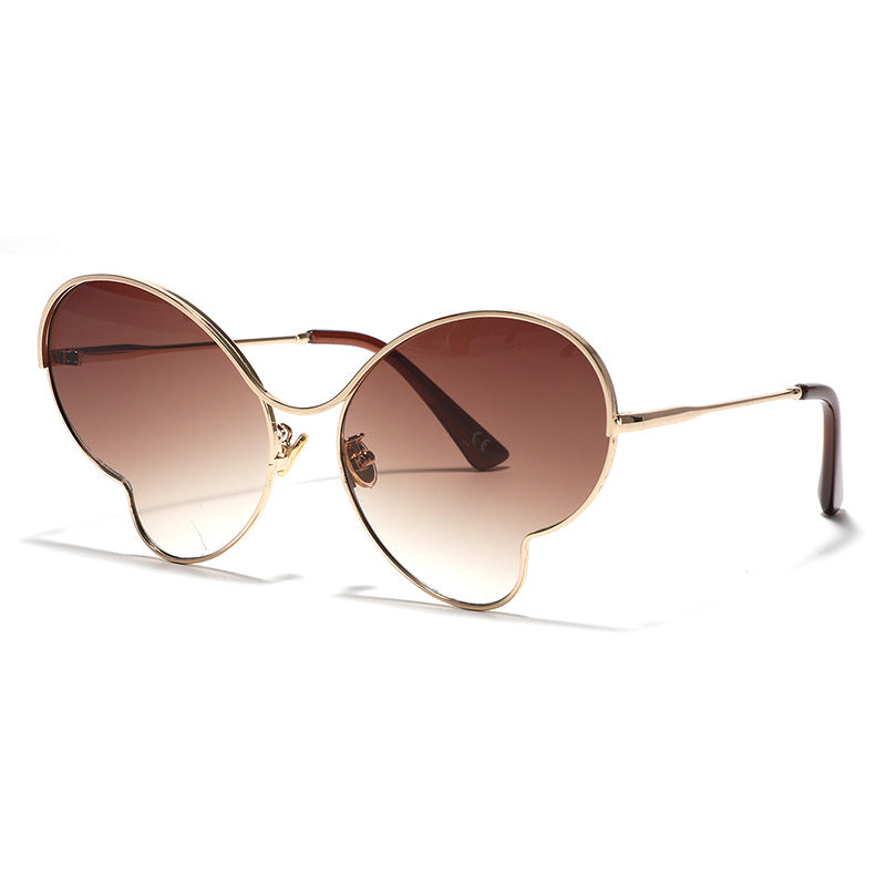 Damen extravagant designte Schmetterlingsbrille Karnz