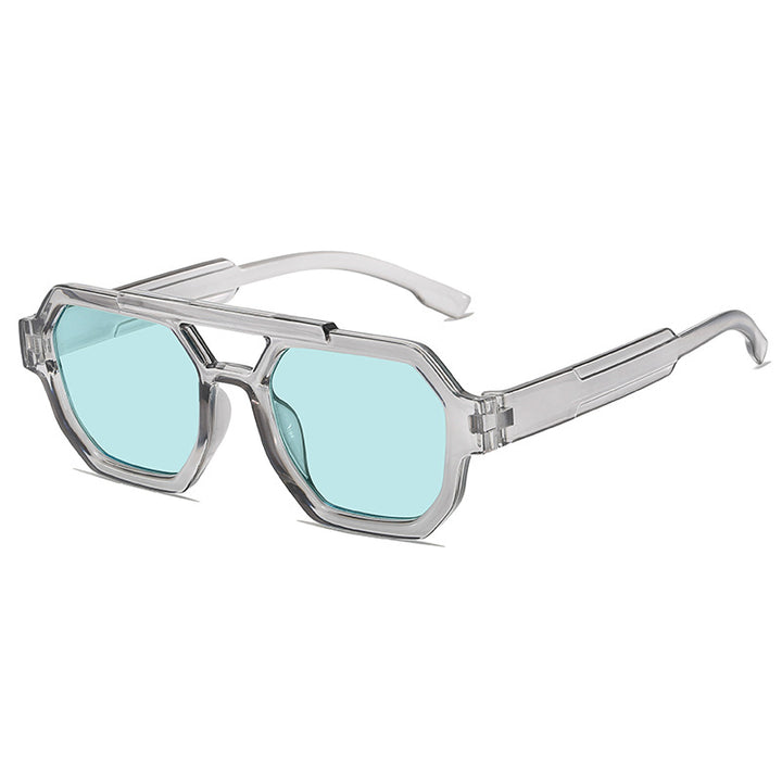 Stylische geometrische Rahmen Sonnenbrille Karnz