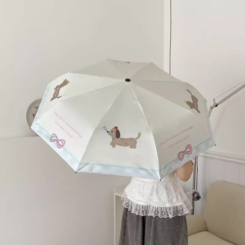 Damen kompakter Regenschirm im kreativen Design Karnz