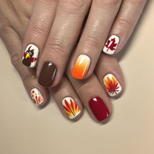 Festliches Thanksgiving Nagelkunst-Kit Karnz