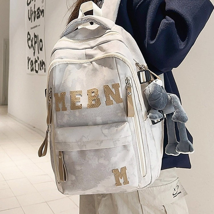 Trendiger Buchstaben-Stickerei Rucksack
