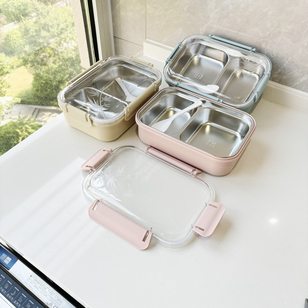 Dual-Compartment Edelstahl Brotdose