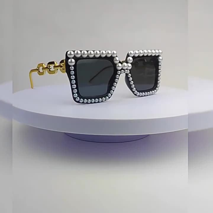 Retro Quadrat Rahmen Sonnenbrille Karnz