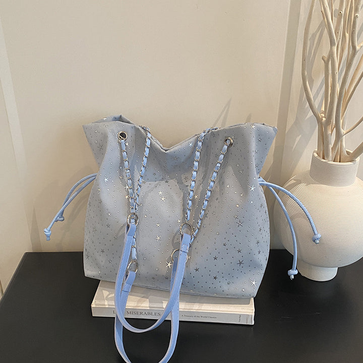 WoStylish Zugband Schultertasche Karnz
