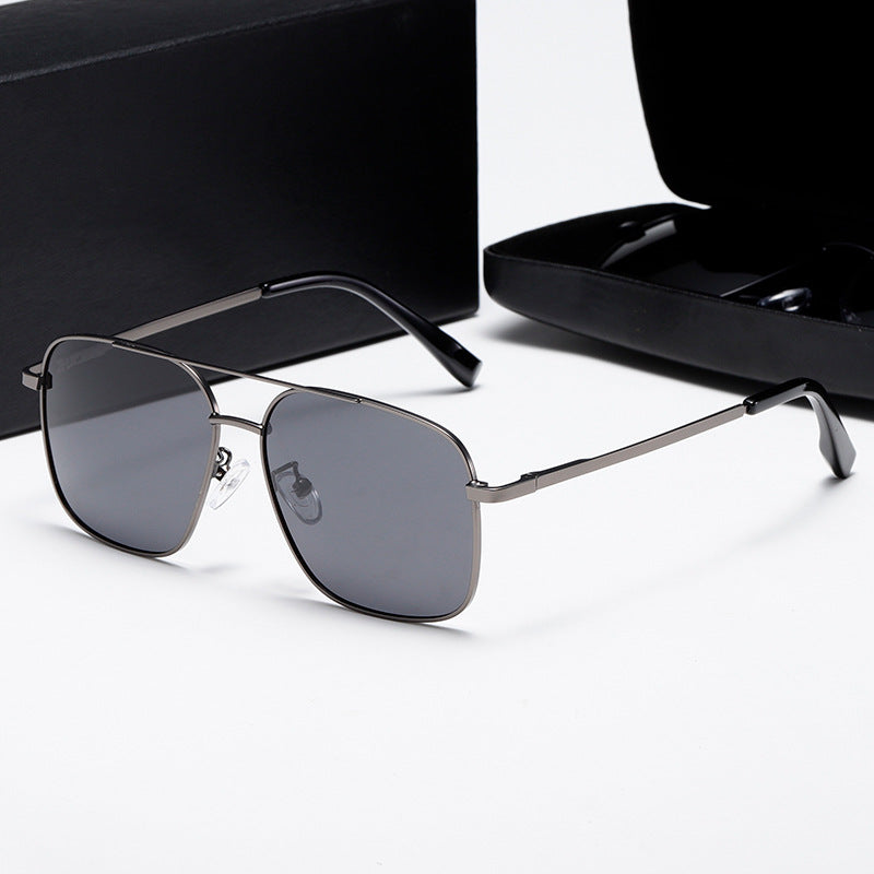 Herren Modische quadratische Sonnenbrille Karnz