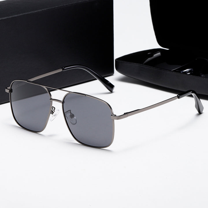 Herren Modische quadratische Sonnenbrille Karnz