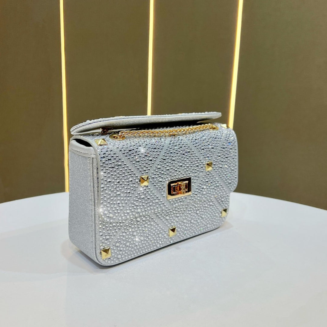 Funkelnde Gestickte Abendhandtasche