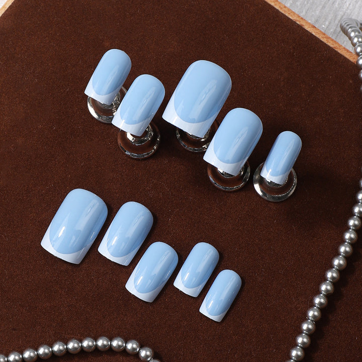 Premium French Tip Press-On Nail Set Karnz