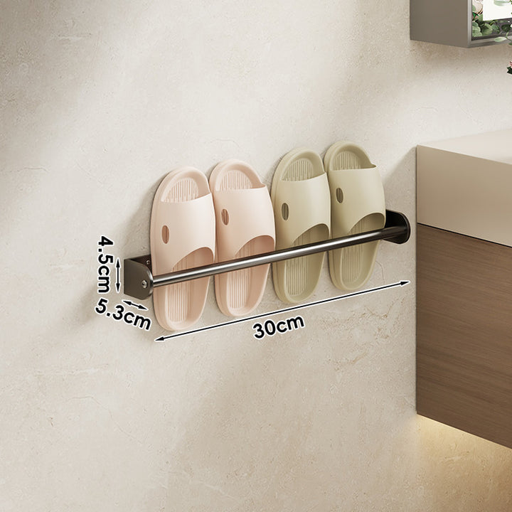 Wandmontierte Einschubschiene für Hausschuhe und Sandalen Organizer