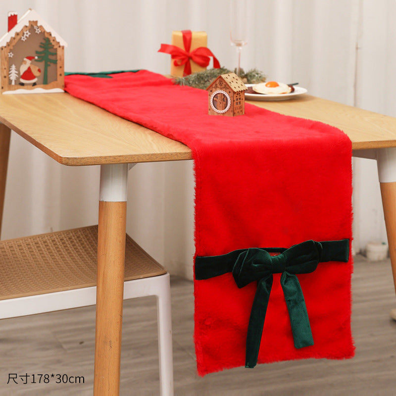 Plüsch Weihnachtsstuhlbezug