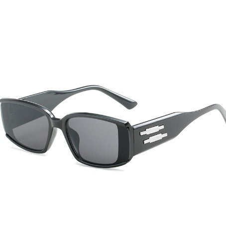 Damen futuristische Sonnenbrille mit schmalem Rahmen und hochwertigem UV-Schutz Karnz