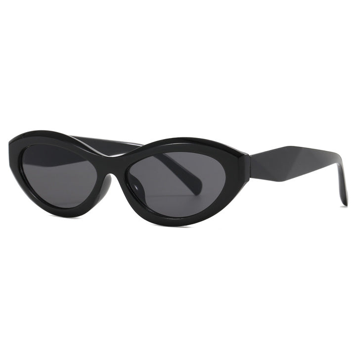 Damen Cat-Eye Sonnenbrille mit breitem Rahmen und UV-Schutz Karnz