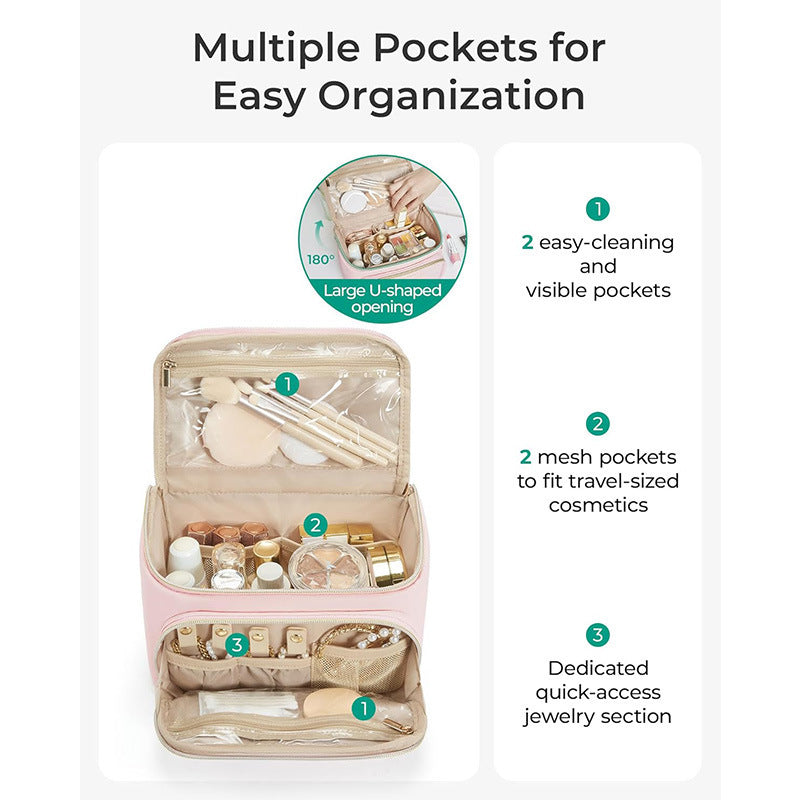 Multifunktionale Kosmetik-Organizer-Tasche mit Abnehmbarem Hängesystem Karnz