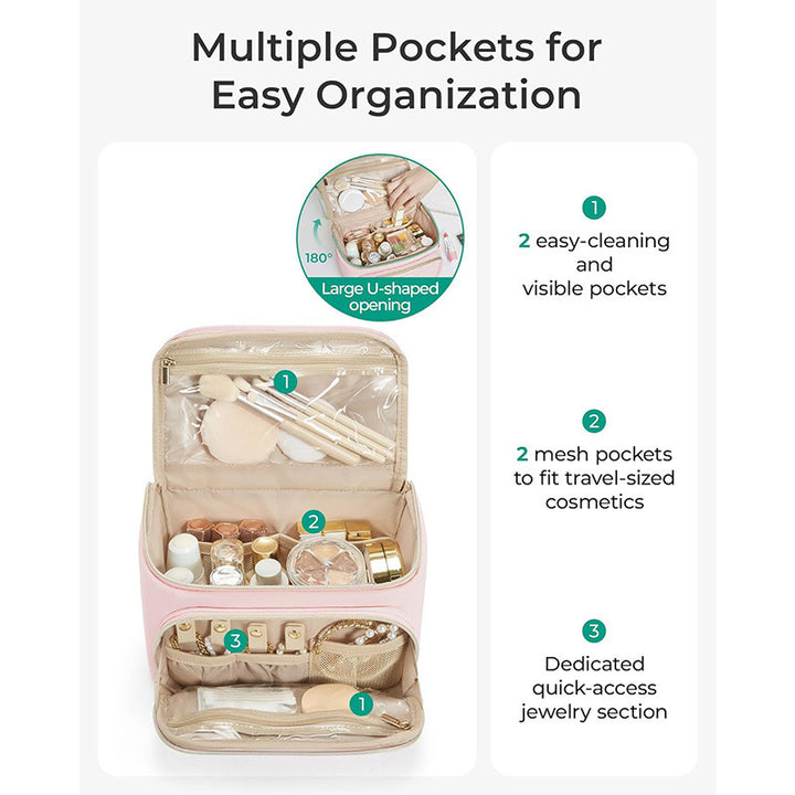 Multifunktionale Kosmetik-Organizer-Tasche mit Abnehmbarem Hängesystem Karnz