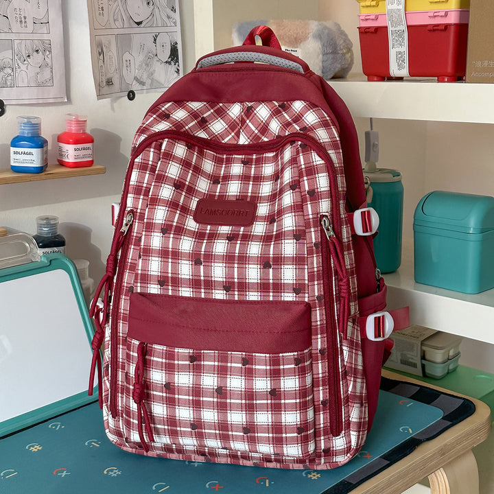 Multi-Funktionale Karierte Rucksack Karnz