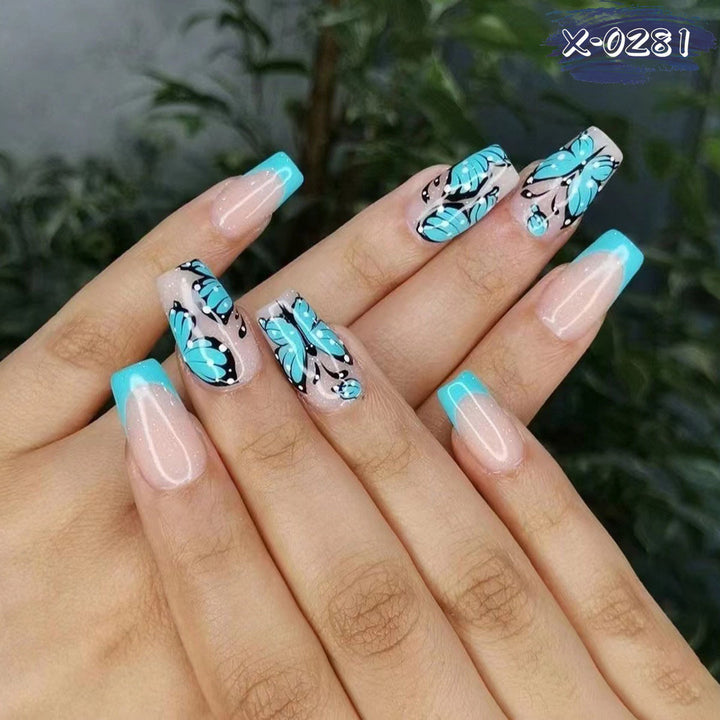 Künstlerisches Schmetterling Nagelkunstset