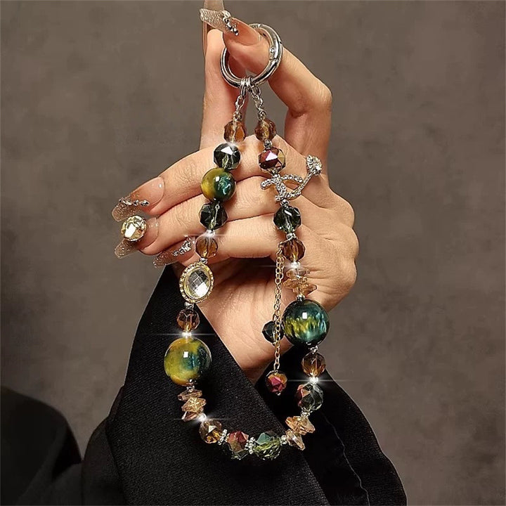 Stylischer Perlen-Schlüsselanhänger Halter Karnz