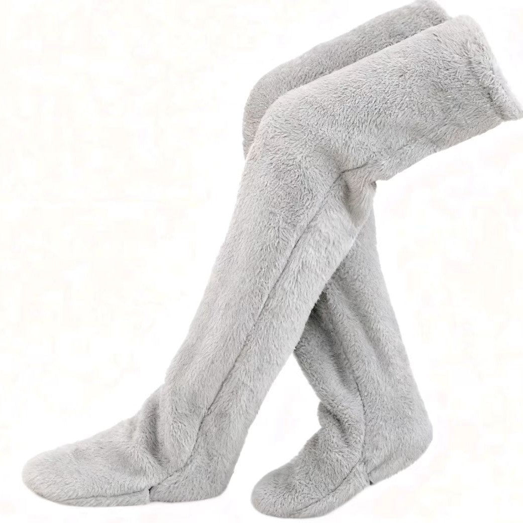 Damen Kuschelige Beinwärmer aus hochwertigem Fleece Karnz