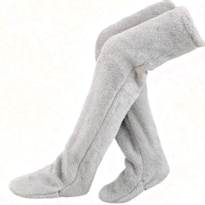 Damen Kuschelige Beinwärmer aus hochwertigem Fleece Karnz