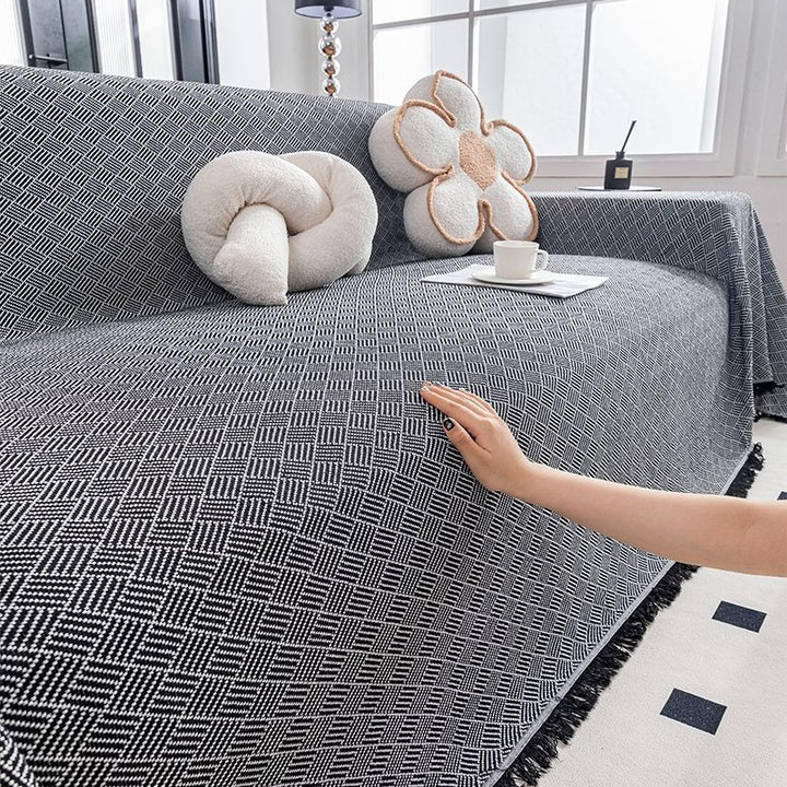 Gemütliche Sofawurfdecke