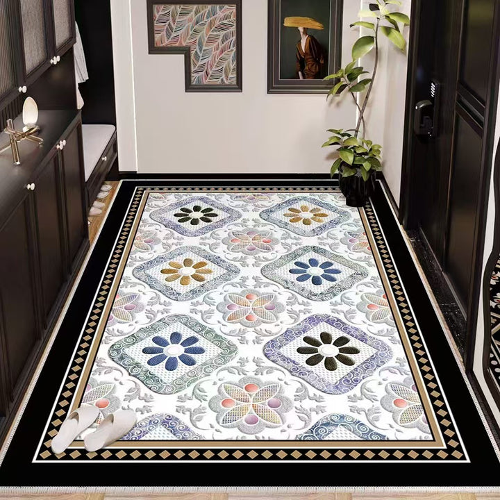 Geometrisch gemusterter Teppich