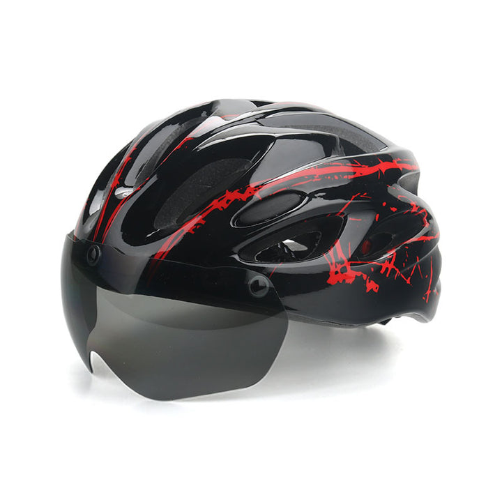 Fahrradhelm mit integriertem Visier Karnz