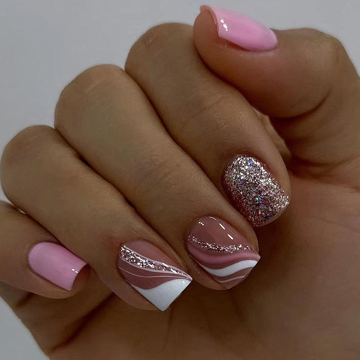 Künstlerisches Glitter-Nageldesign-Set Karnz