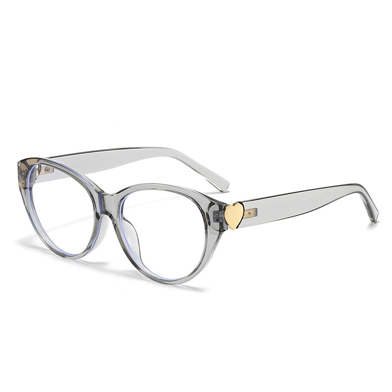 Damen Cat-Eye Sonnenbrille mit Herzmotiv Karnz