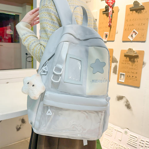 Gemütlicher Plüsch-Rucksack mit Sternenverzierung Karnz