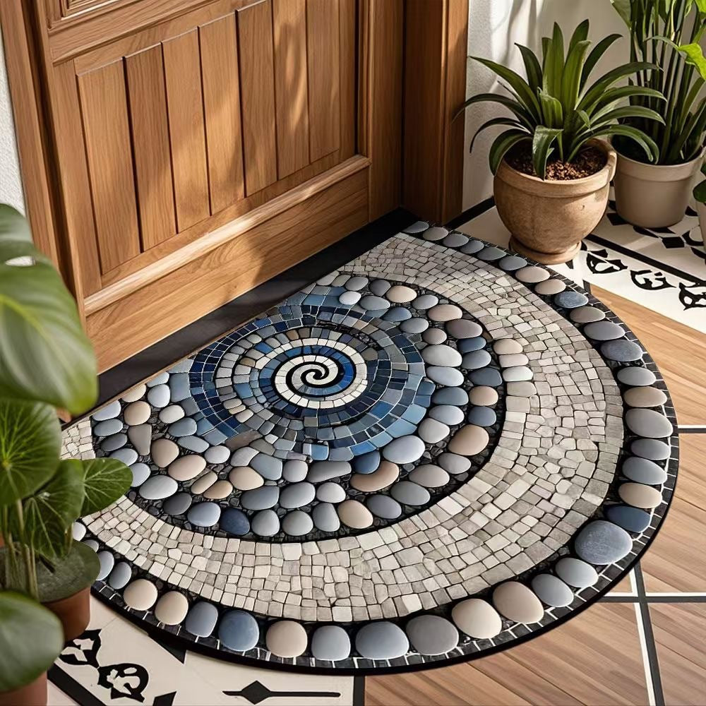 Dekorativer Spiralmuster Fußmatte für Zuhause