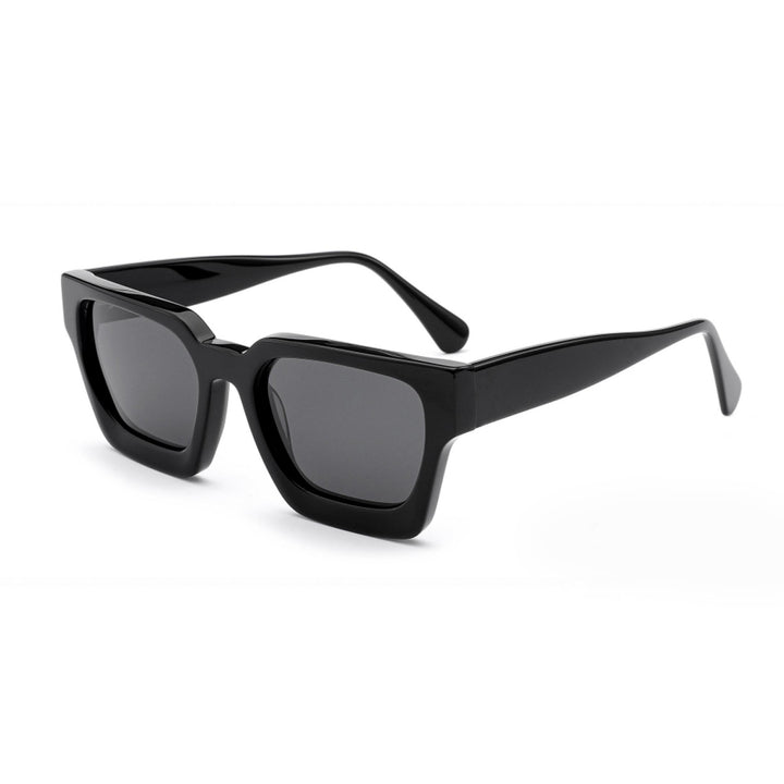 Damen quadratische Sonnenbrille mit innovativem Rahmen und polarisierten Gläsern Karnz