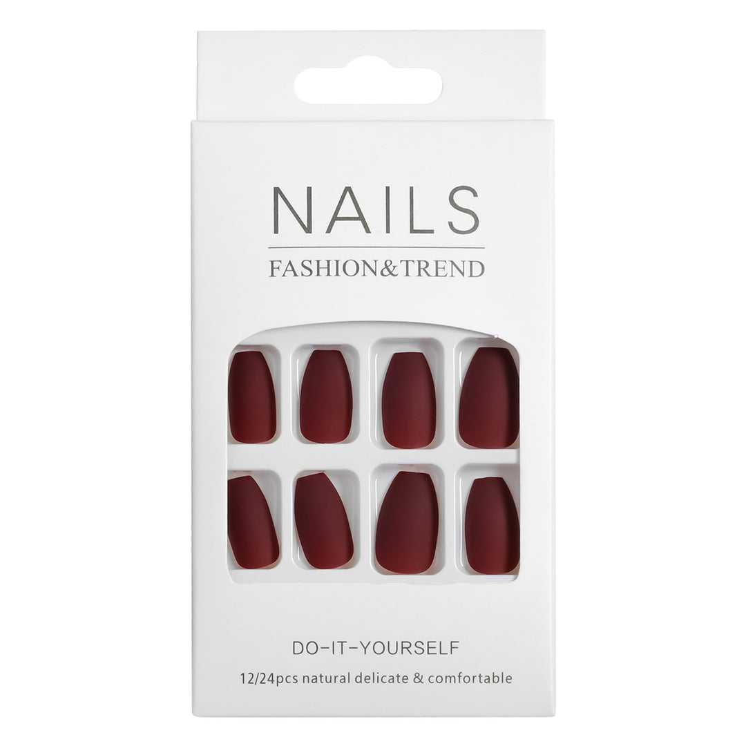 Künstlerische matte Press-On Nagelspitzen Karnz
