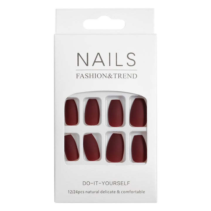 Künstlerische matte Press-On Nagelspitzen Karnz