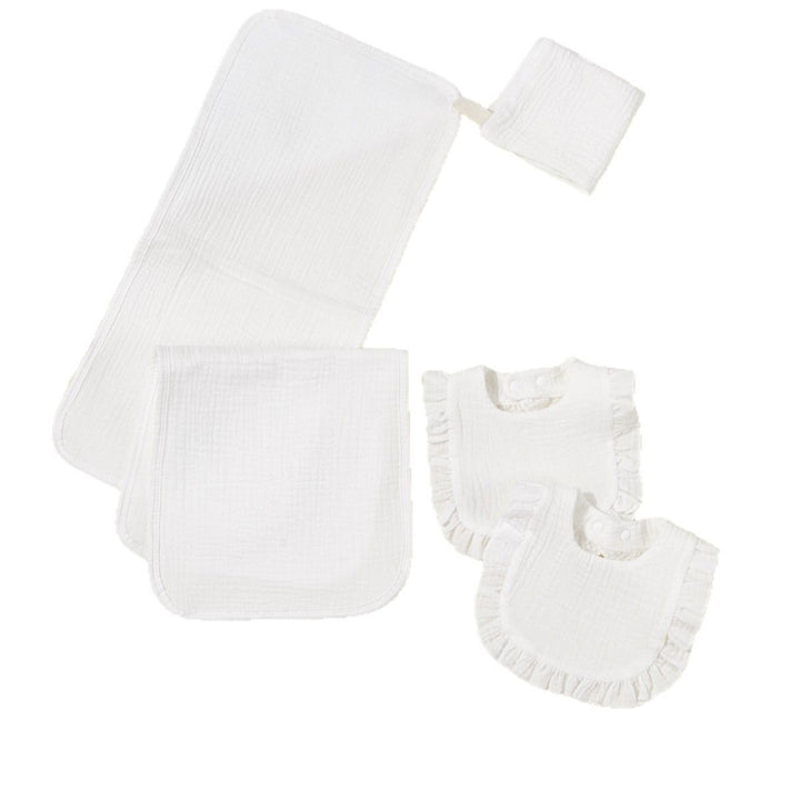 Weiches Musselin Baby Lätzchen und Wickelunterlage Set Karnz